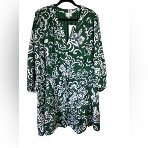 Sugar Lips Harriet Floral Barie Button Down‎ Mini Dress NWT Size 3XL Tie Waist